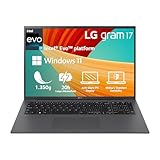 2023 LG gram 17 Zoll Ultralight Notebook - 1.350g Intel Core i7 Laptop (16GB RAM, 1TB SSD, 20h...