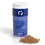 STRÖH Vitamin E + Selen + Lysin für Pferde (1,3kg) • Pferd Vitamin E Pellets • Mehr Leistung...
