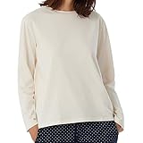 Schiesser Damen Mix + Relax Schlafshirt Langarm Pyjamaoberteil, Creme, 42