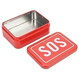 SOS-Rettungsbox, Mini-SOS-Survival-Eisenbox 9,5 x 6,5 x 3 cm für kleine Gegenstände für...