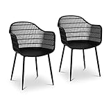 Fromm & Starck Star_SEAT_08 Stuhl 2er Set bis 150 kg Sitzfläche 45 x 44 cm schwarz Kunststoffstuhl...