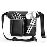 PEALOVCOM Friseur Werkzeugtasche PU Leder Friseur Gürteltasche Professionelle Salon Friseur...