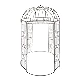 FRANK FLECHTWAREN Metall-Pavillon Romance, Blickfang für den Garten, Romantisch, Praktisch, Größe...