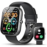 Smartwatch Herren Damen mit Bluetooth Telefonfunktion, 1.91 Zoll Touchscreen Smart Watch, 120+...