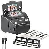 Somikon Diascanner: Foto-, Dia- & Negativscanner m. Display, ganz ohne PC, 2850 DPI, 20 MP...