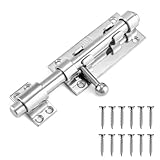 Lanpeeking 304 Edelstahl Türriegel, 12mm Riegelschloss, Verdickter Bolzenriegel mit...