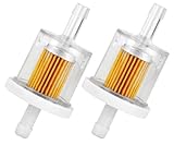 2x Benzinfilter 8mm Anschluss Kraftstofffilter Glasklar Transparent für Motorrad Boot Quad Moped...