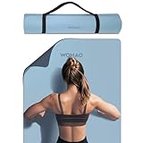 WOHAO Extra dicke Yogamatte, 8 mm, 183 x 71,1 cm, zweiseitig, rutschfest, ungiftig und geruchlos,...