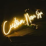 NEONAPM Neon Schild Personalisiert, LED Leuchtreklame Anpassbar für Bar, Hochzeit, Geburtstag,...