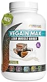 Weight Gainer CHOCOLATE FUDGE BROWNIE 3kg, 570+ kcal pro Portion, VEGAIN MAX Muscle Mass Gainer,...
