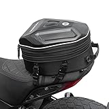 ROCKBROS Hecktasche Motorrad Wasserdicht Motorrad Sitztasche mit Regenschutz，Reflektierend 20-35L...