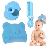 COYUN 3 Pcs Babybürste, Sanfter Milchschorf Kamm, Baby Haarbürste, Schorfkamm Baby, Effektives...