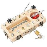 AOOTE Montessori Schraubendreher Board Set,Werkzeugkoffer Kinder Werkbank Kinderspielzeug,Busy Board...