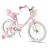 JOYSTAR Einhorn 18 Zoll Kinderfahrrad für 5-8 jährige Mädchen, 18 Zoll Kinderfahrrad mit...