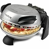 G3 Ferrari elektrischer Pizzaofen Delizia G1000606 silber, bis 400 Grad mit feuerfestem...