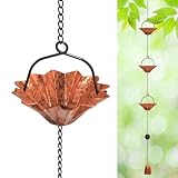 KHayRovies Regenwasserkette, Dachrinnenkette Regenablaufkette, ängende Regenkette, Regenkette...