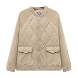 Klassische Damen-Fleecejacke, Reißverschluss, Sweatshirt, Winter, warm, langärmelig, dick,...