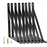 Schwerlastwinkel 8 Stück I 300 x 500 mm I Schwerlastkonsole REGALTRÄGER mit SCHRAUBEN I...