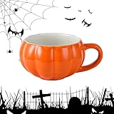 Générique Halloween-Kaffeetasse mit Deckel – glatte Glasur für Tee, Kaffee, Milch und...
