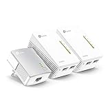 TP-Link WLAN Powerline Adapter Triple Set TL-WPA4220T KIT(600Mbit/s, WLAN 300Mbit/s, Wi-Fi Clone,...