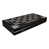 XALIUFENG Klassische Perle Holz Backgammon Set First Qualität MDF Family Board Spiele Geschenk für...