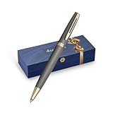 Waterman Hémisphère Kugelschreiber | The Understated Edit | Steingrau | Mittlere Spitze und blaue...