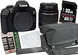 Canon EOS 2000D + EF-S 18-55 mm is schwarz Set Angebot inklusive Zubehör