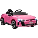 HOMCOM Kinder Elektroauto 12V Kinderauto mit 2,4 GHz Fernbedienung, 2 Motor, Kinderfahrzeug mit 4...