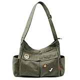 Captain Blues Canvas Messenger Bag Umhängetasche Crossbody Schulter Tote Hobo Bag für Frauen und...