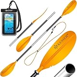 KESSER® Paddle Doppelpaddel - 4-teilig für Kanu Kayak SUP Stand-Up Paddling Board Stechpaddel,...