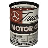 Nostalgic-Art Retro Spardose, 600 ml, Daimler Truck – Motor Oil – Geschenk-Idee für Trucker,...