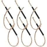 POPETPOP 6 Stück Feuerseile mit Griff Windfeste Zündseile aus Bienenwachs Kompakte Anzündhilfen...