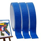 Abdeckband blau – 3 Rollen x 20 m blaues Wandband | Abnehmbares Werkzeug für Heimwerker,...