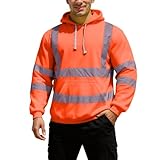 Generisch Winter Safetytex Warnschutz Hoodie Arbeitsjacke Warnschutzjacke Outdoor Warnjacke Herren...
