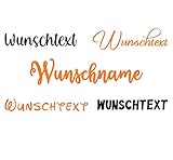 Merchfy Bügelbild Wunschname für Textilien - Kinder Bügelbild Name Wunschtext selbst bedrucken....
