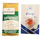 minafood-Set: 1 xBünting Tee Grünpack Echter Ostfriesentee 500 g lose +1 Diamant - Kluntje Kandis...