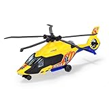 Dickie Toys - Rettungs-Helikopter Airbus H160 (gelb, 23 cm) mit hochwertigem Aufzieh-Propeller...