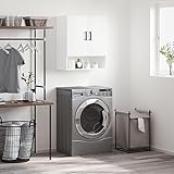 KTHLBRH Wandschrank Storage Schränke mit Regalen und Türen, BäderWeiß 60x31x70 cm Holzwerkstoff