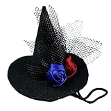 Hundehut, Halloween-Hexenhut, verstellbares Accessoire für Haustiere, Festivals, Feiern, Cosplay,...