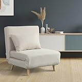 Home Deluxe - Schlafsessel Snooze - Farbe: Beige, Webstoff, 3 in 1 Design: Nutzbar als Sessel,...