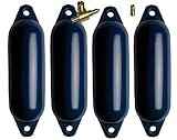 MOTIVEX Fenderset 4 Bootsfender (Navyblau, 45)
