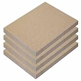 Feuerfest 123 - Vermiculite Platten 4 Stück, 300x200x60 mm, Schamotte Ersatz zur Reparatur von...