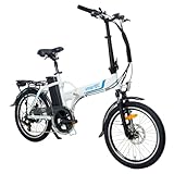 smartEC Camp-20H E-Bike Klapprad 250W Hinterradmotor Li-Ion-Akku 36V/15,6Ah 20 Zoll E-Klapprad...