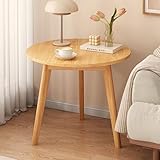 GGJYSYYK Kleine Beistelltische mit unterem Regal, runder Beistelltisch, 1-stöckiger Kaffeetisch,...