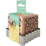 SCRAP COOKING Backstempel aus Holz mit dekorativen Motiven, Haus – mit 1 Ausstechform Keks &...