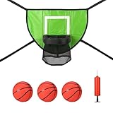 Trampolin Basketballkorb mit 3 Trampolin Basketball und Pumpe, Trampoline Basketball Hoop...