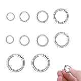 10 Stück Rund Karabinerhaken 13/16/19/25/31 mm O-Ring Zinklegierung Karabiner Federspaltringe...