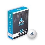 JOOLA 42183 Tischtennisbälle Outdoor 40+ mm Tischtennis-Trainings-Bälle, Weiss, 12 Stück, Weiß