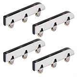 Schiebetür-Rollensystem mit Edelstahl-Design für schwere Glastüren und Duschkabinen