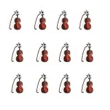Piarktoy 12 Sets Mini Violine Weihnachten Violine Desktop Instrument Verzierung Mini Violine...